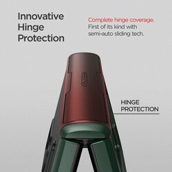 VRS Design Terra Guard Modern (Hinge Protection) Samsung Galaxy Z Fold 3 5G Case Cover - Dark Green